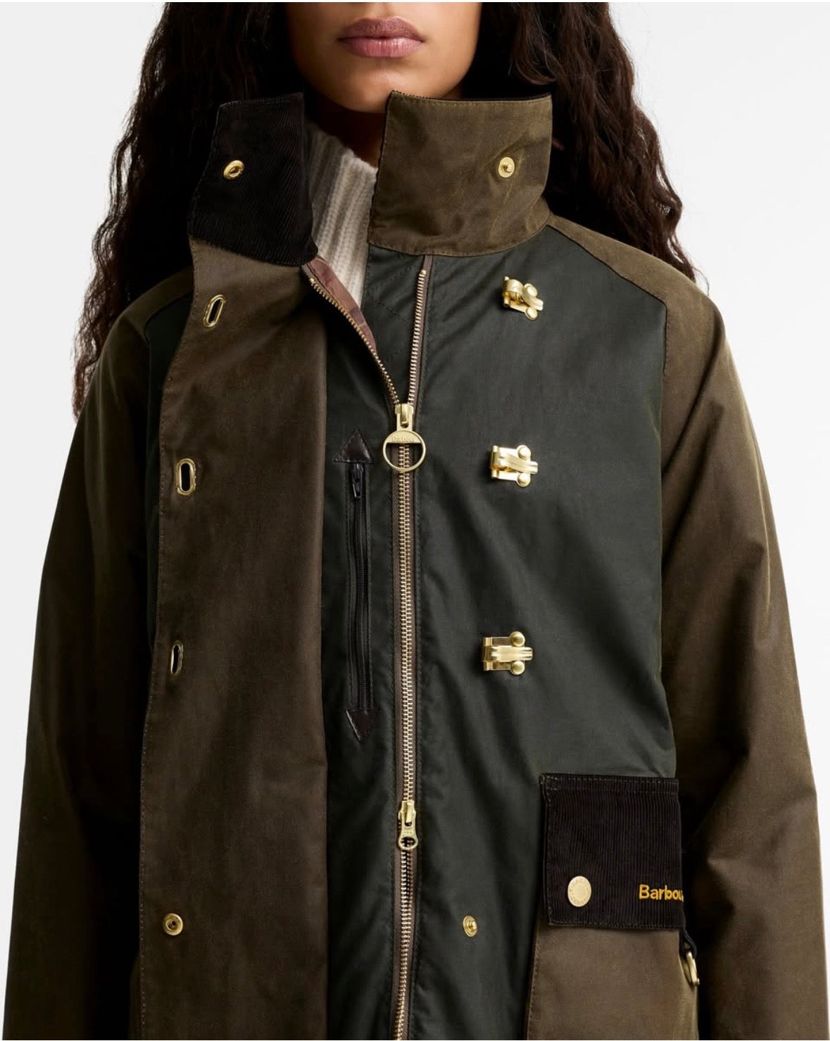 Barbour Hazelwood Wax Jacket Beech Fern Mixed Tartan-Coats-West of Woodward Boutique-Vancouver-Canada