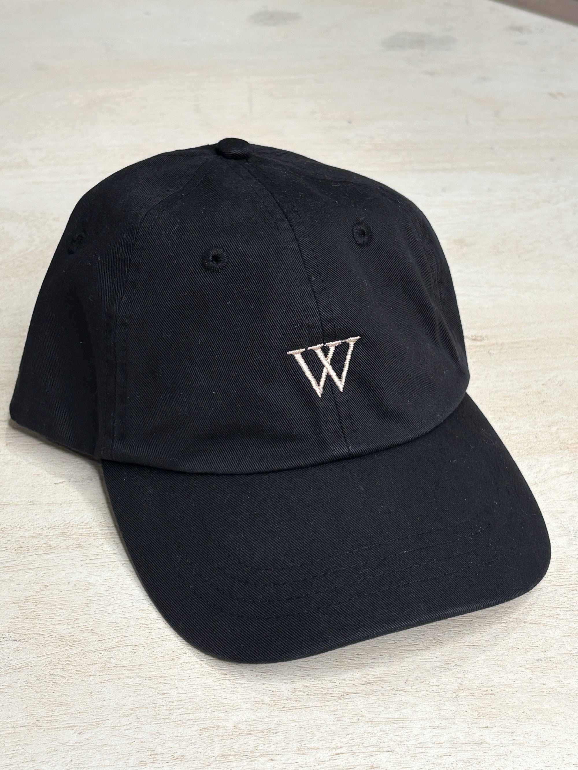 Woodward Organic Cotton Cap Deep Black-Accessories-West of Woodward Boutique-Vancouver-Canada