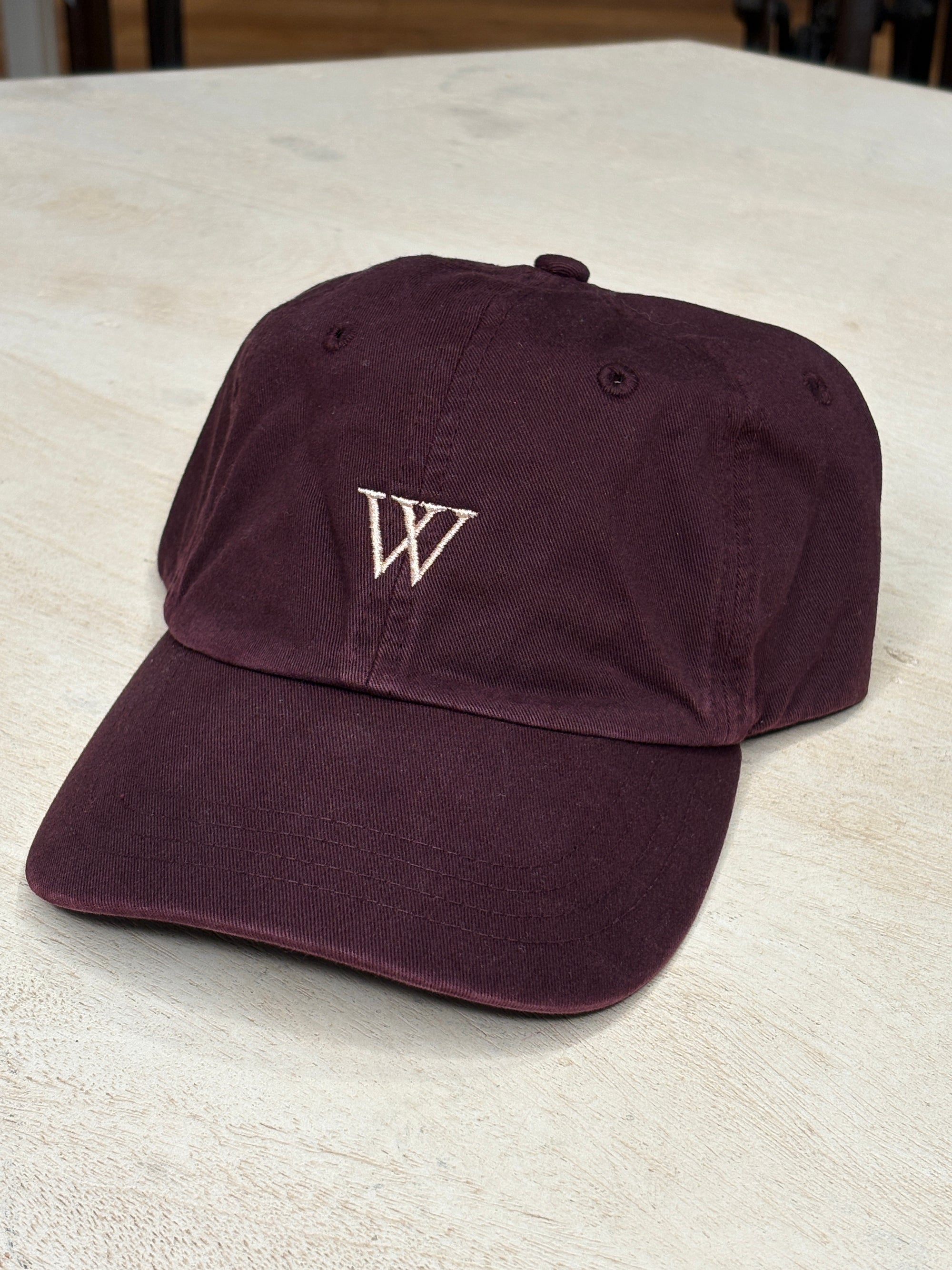 Woodward Organic Cotton Cap Oxblood Red-Accessories-West of Woodward Boutique-Vancouver-Canada