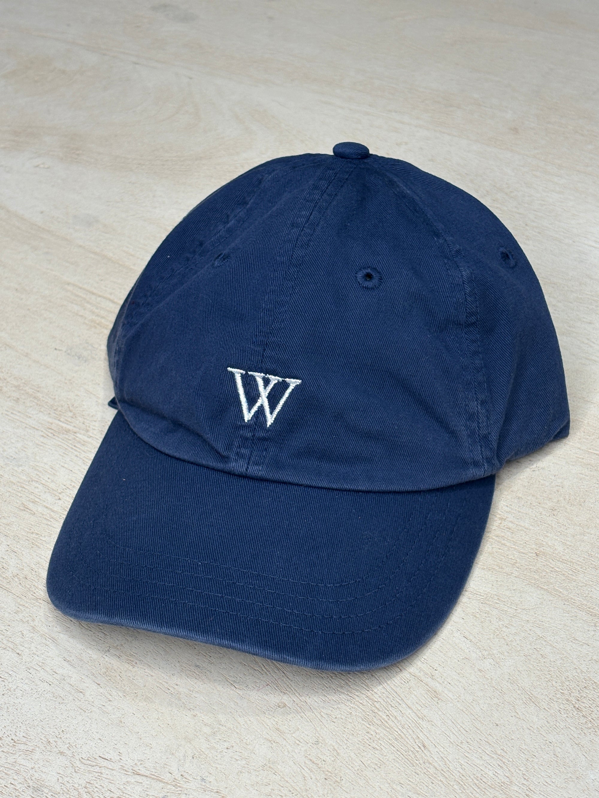 Woodward Organic Cotton Cap Marine Blue-Accessories-West of Woodward Boutique-Vancouver-Canada