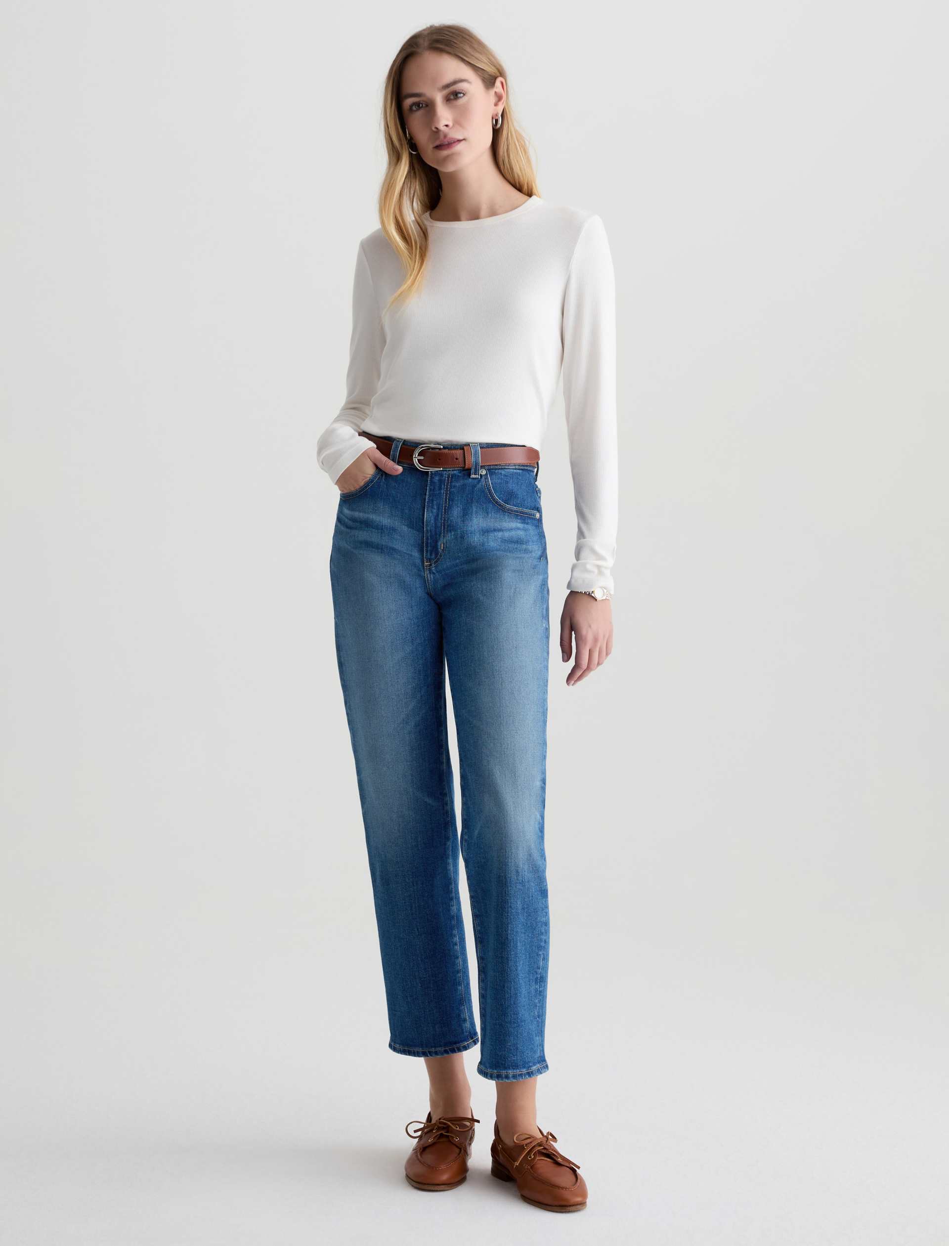 AG Brinley Crop Denim Jeans Owens Valley-Denim-West of Woodward Boutique-Vancouver-Canada
