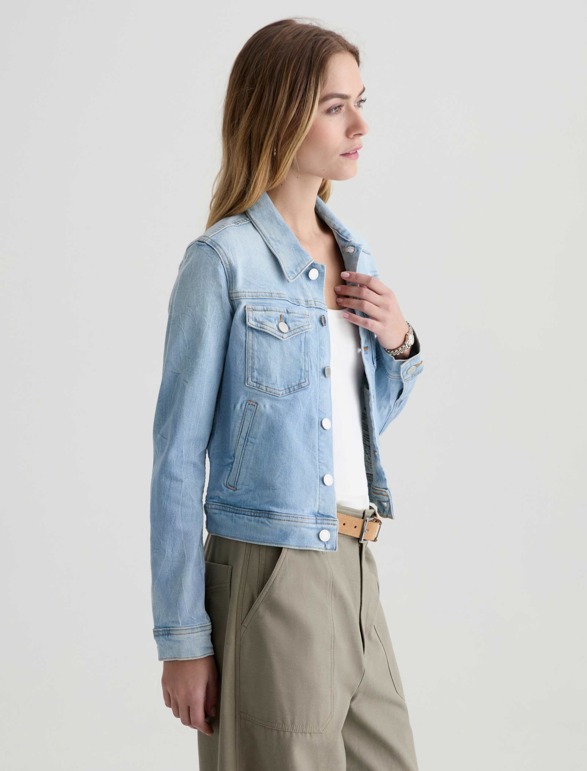 AG Robyn Denim Jacket Kings River-Jackets-West of Woodward Boutique-Vancouver-Canada