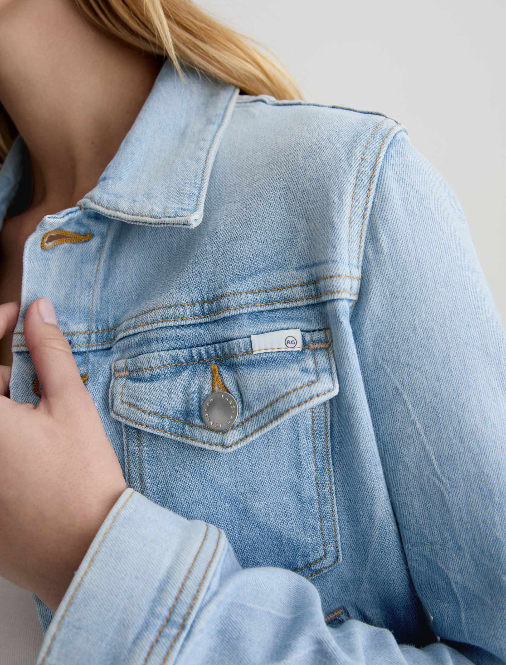 AG Robyn Denim Jacket Kings River-Jackets-West of Woodward Boutique-Vancouver-Canada