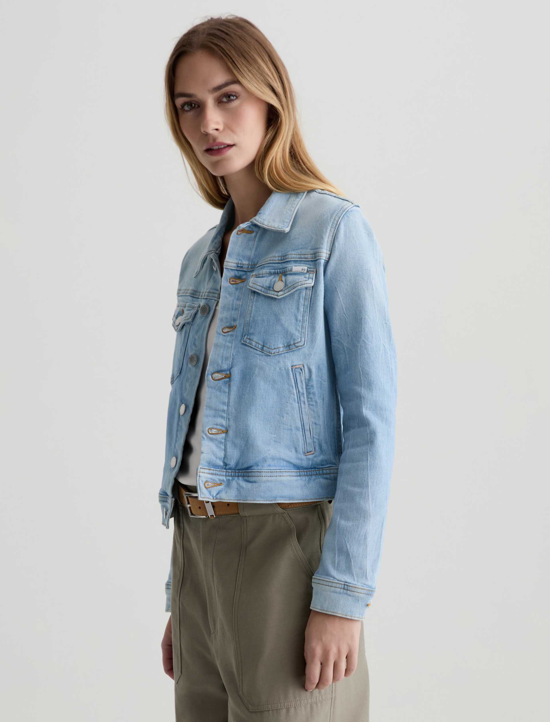 AG Robyn Denim Jacket Kings River-Jackets-West of Woodward Boutique-Vancouver-Canada