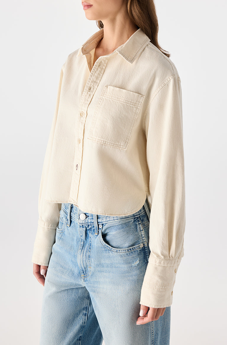 AMO Abigail Shirt Bone-Shirts-West of Woodward Boutique-Vancouver-Canada