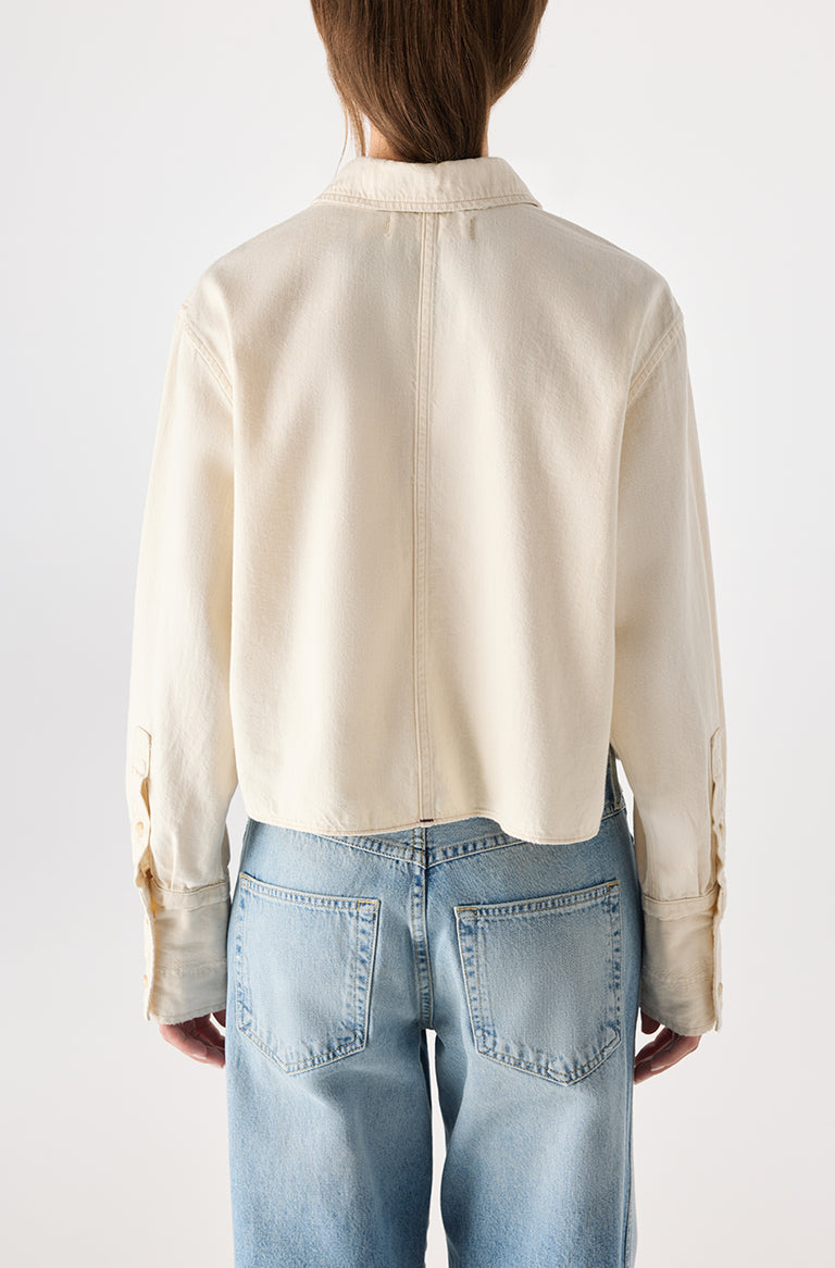 AMO Abigail Shirt Bone-Shirts-West of Woodward Boutique-Vancouver-Canada
