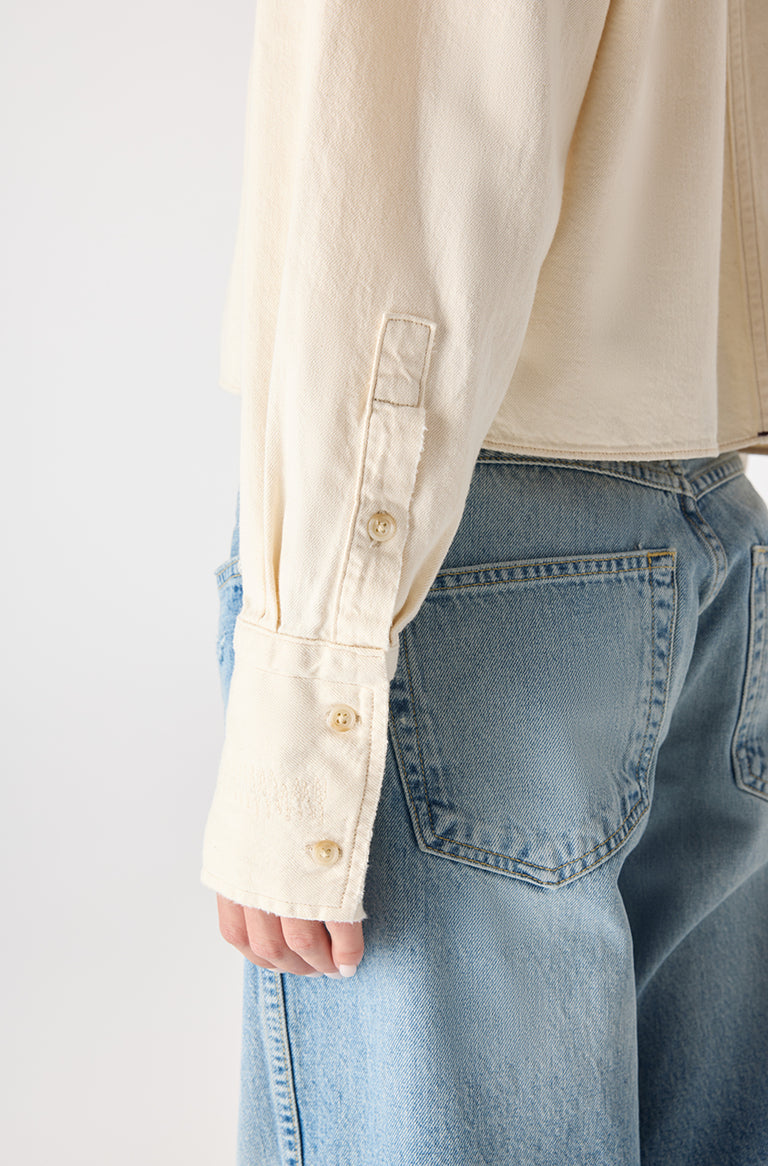AMO Abigail Shirt Bone-Shirts-West of Woodward Boutique-Vancouver-Canada