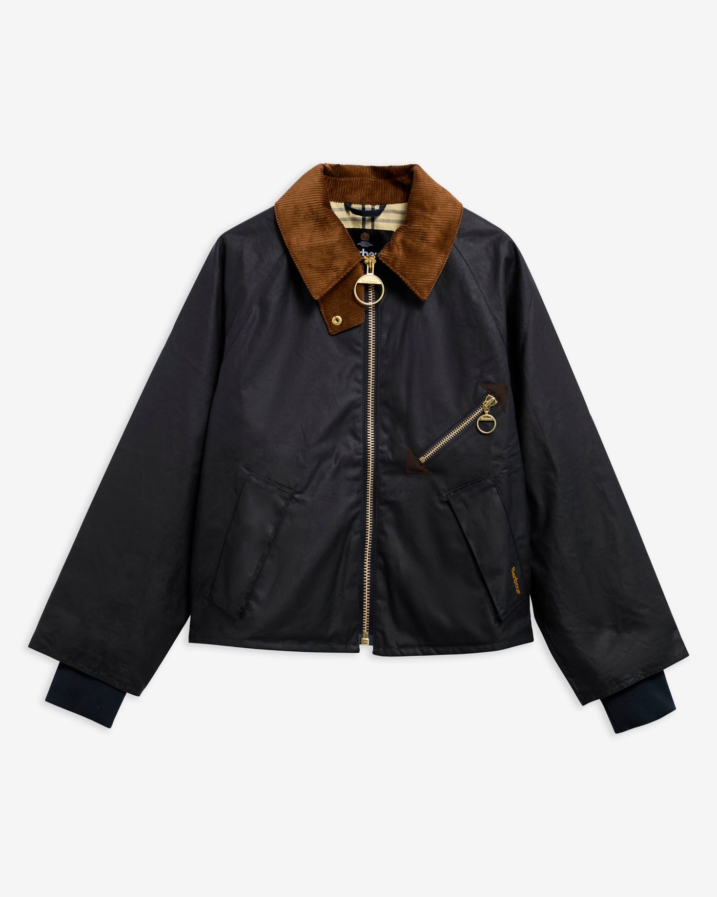 Barbour Arlene Wax Jacket Navy Ancient-Coats-West of Woodward Boutique-Vancouver-Canada