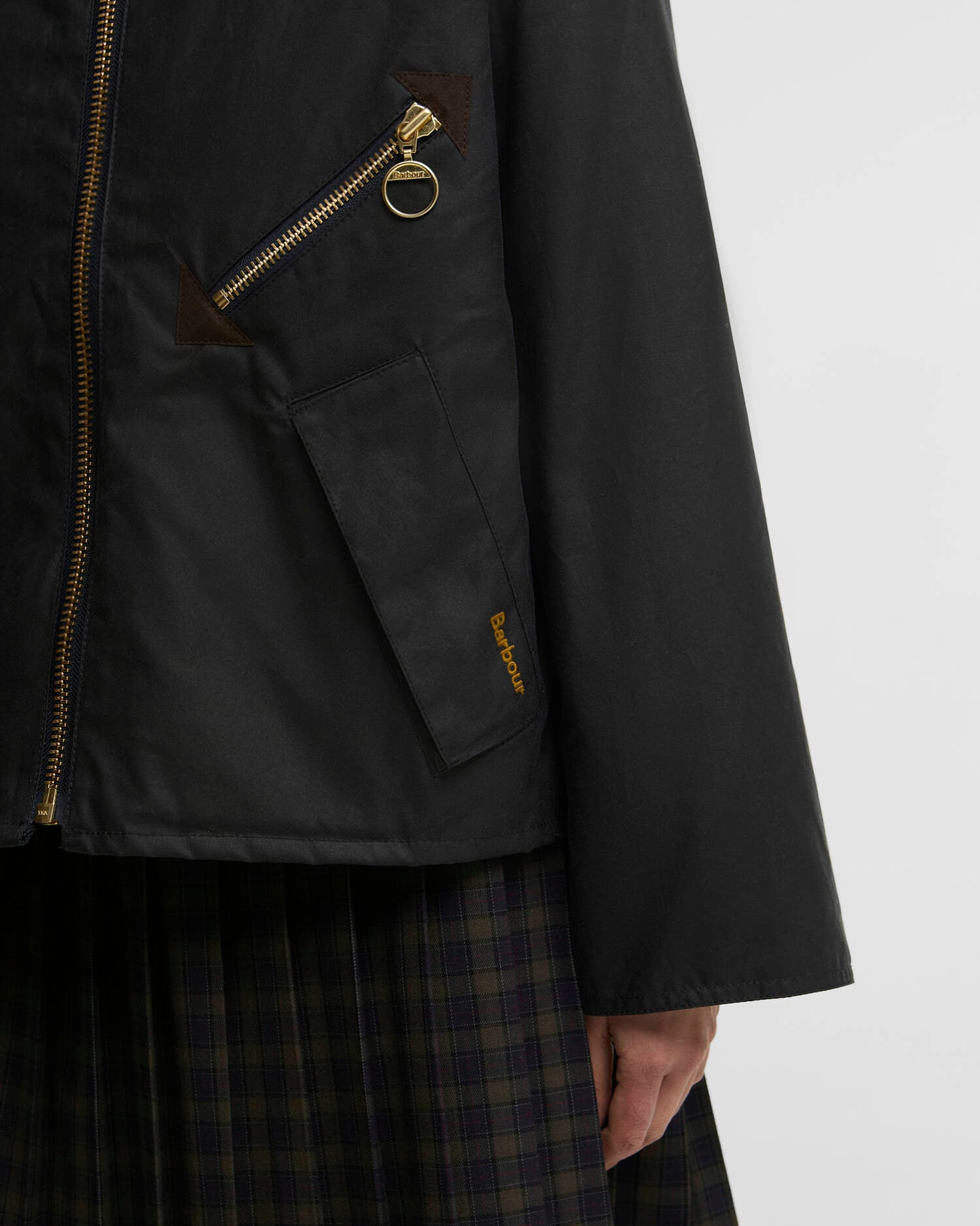 Barbour Arlene Wax Jacket Navy Ancient-Coats-West of Woodward Boutique-Vancouver-Canada