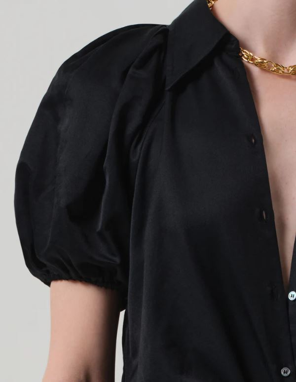 COH Leila Blouse Black-Shirts-West of Woodward Boutique-Vancouver-Canada