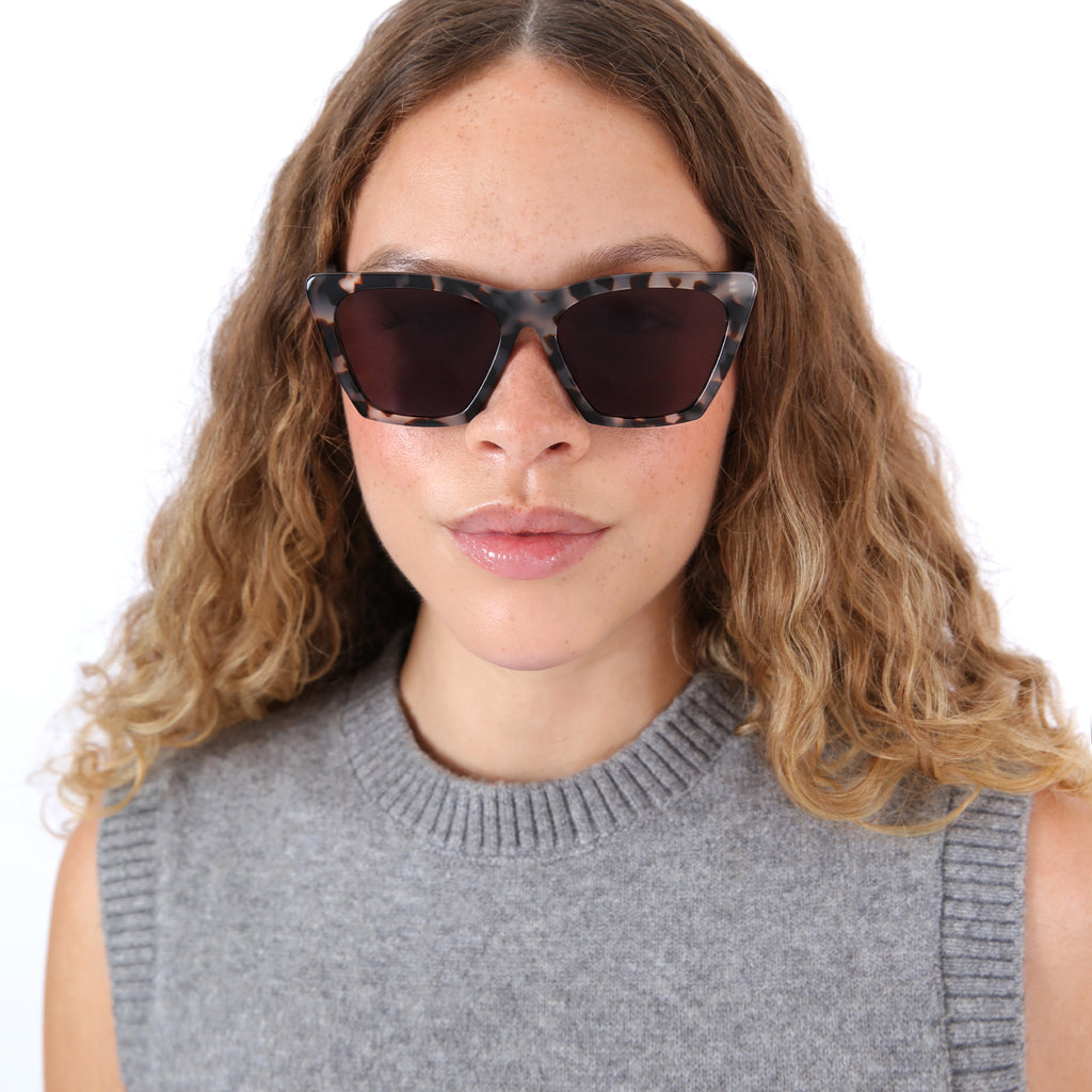 Illesteva Lisbon 57 White Tortoise-Accessories-West of Woodward Boutique-Vancouver-Canada