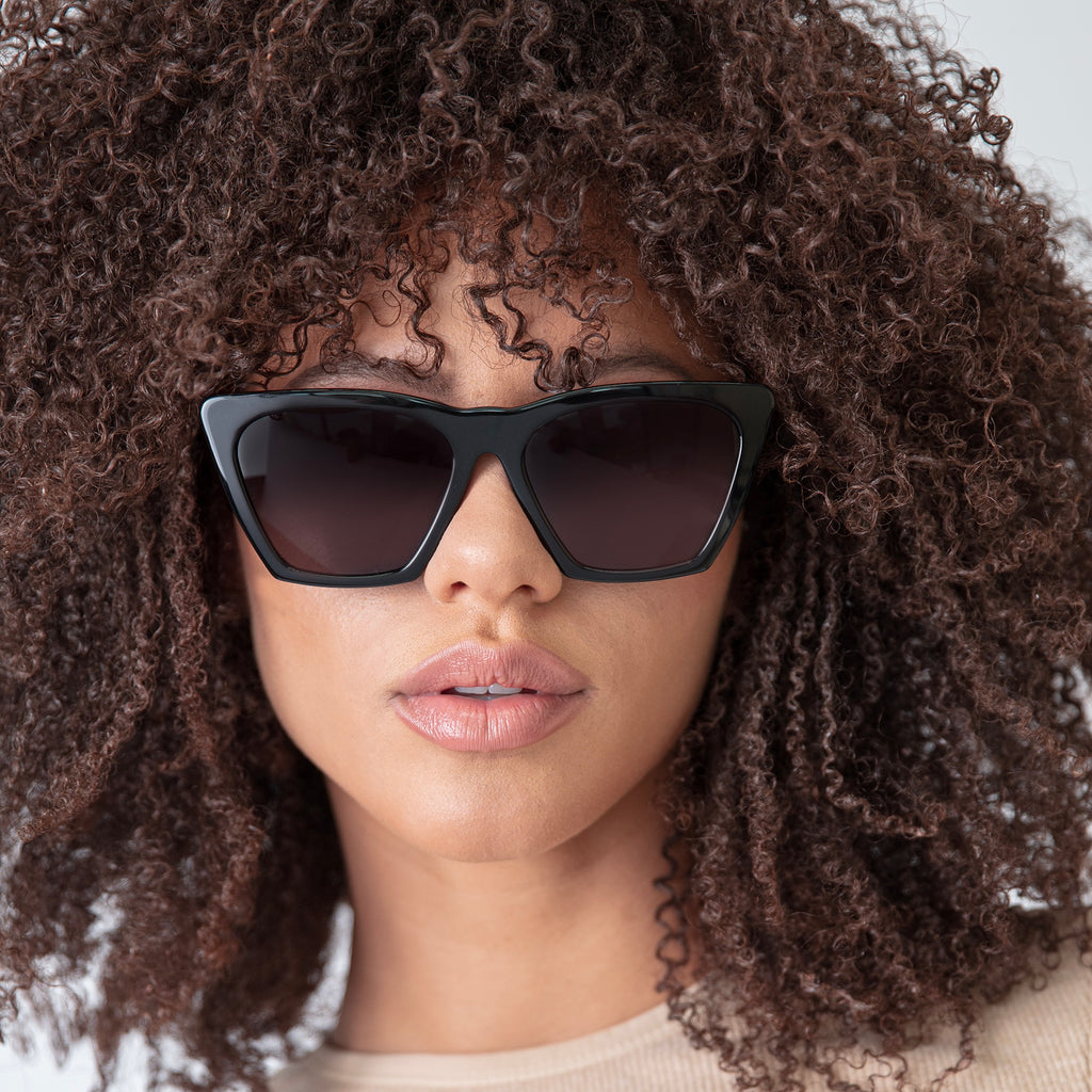 Illesteva Lisbon Sunglasses Black-Accessories-West of Woodward Boutique-Vancouver-Canada