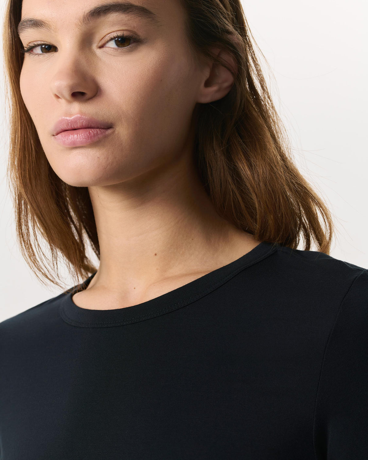 Rag &amp; Bone Luca Shadow Long Sleeve Top Black-T-Shirts-West of Woodward Boutique-Vancouver-Canada