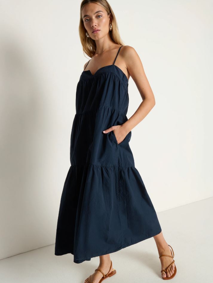 Nation Meadow Midi Dress Night Sky-Dresses-West of Woodward Boutique-Vancouver-Canada
