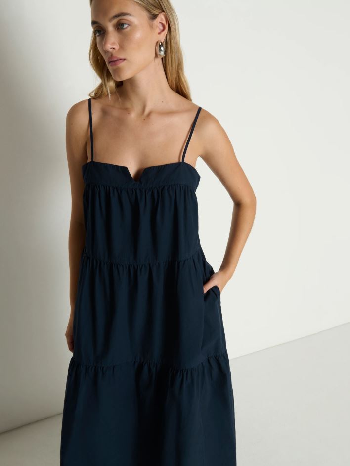 Nation Meadow Midi Dress Night Sky-Dresses-West of Woodward Boutique-Vancouver-Canada