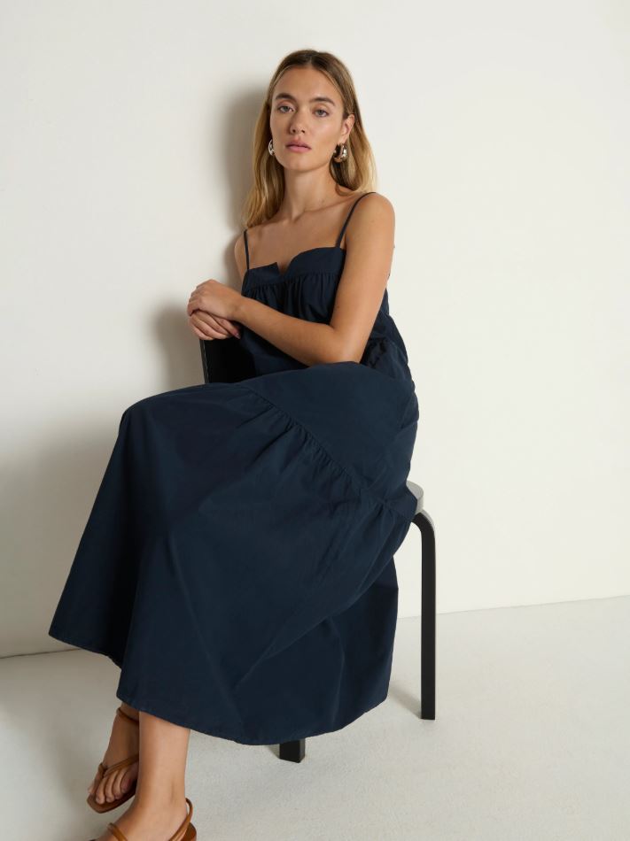 Nation Meadow Midi Dress Night Sky-Dresses-West of Woodward Boutique-Vancouver-Canada