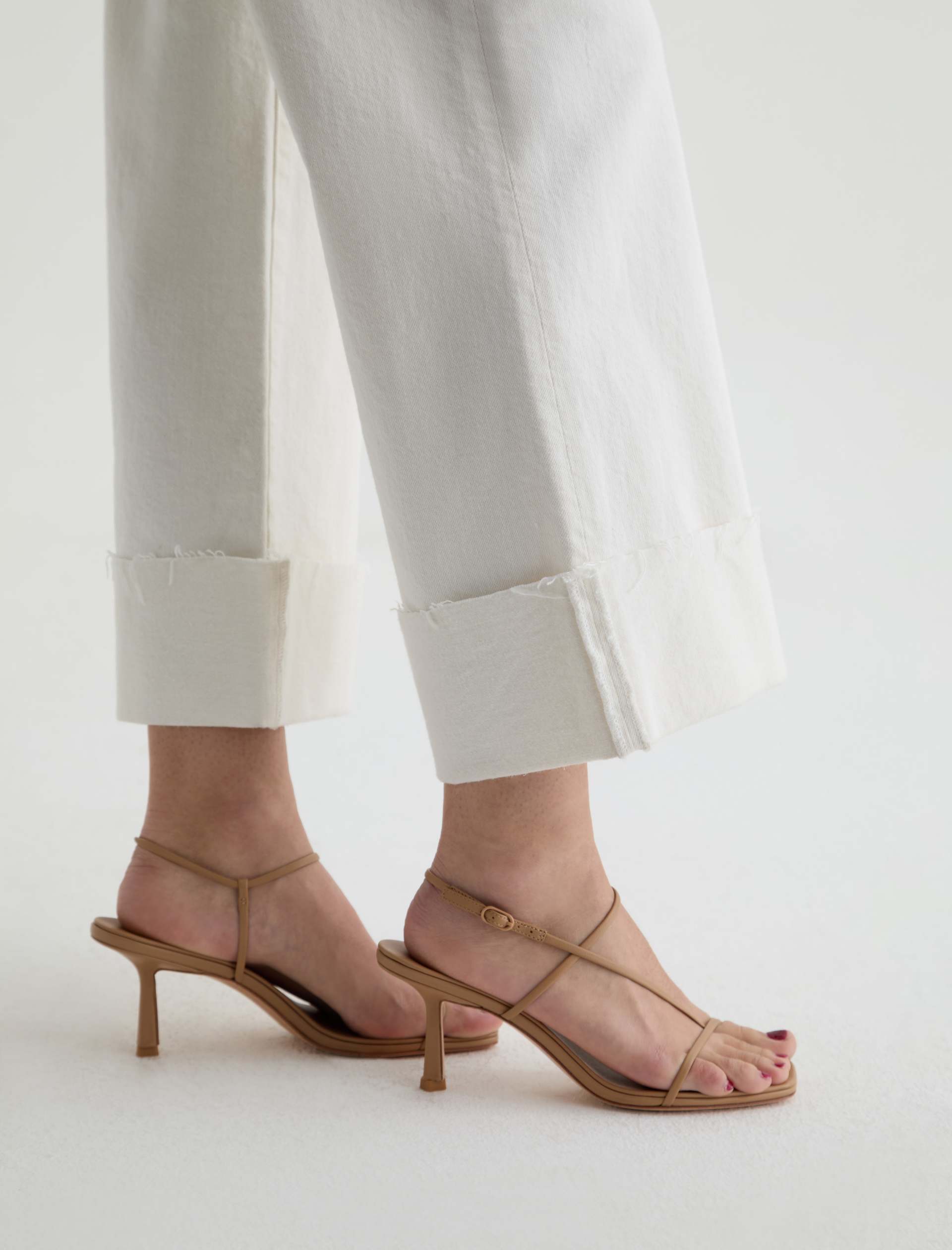 AG Saige Wide Leg Crop Powder Mended-Denim-West of Woodward Boutique-Vancouver-Canada