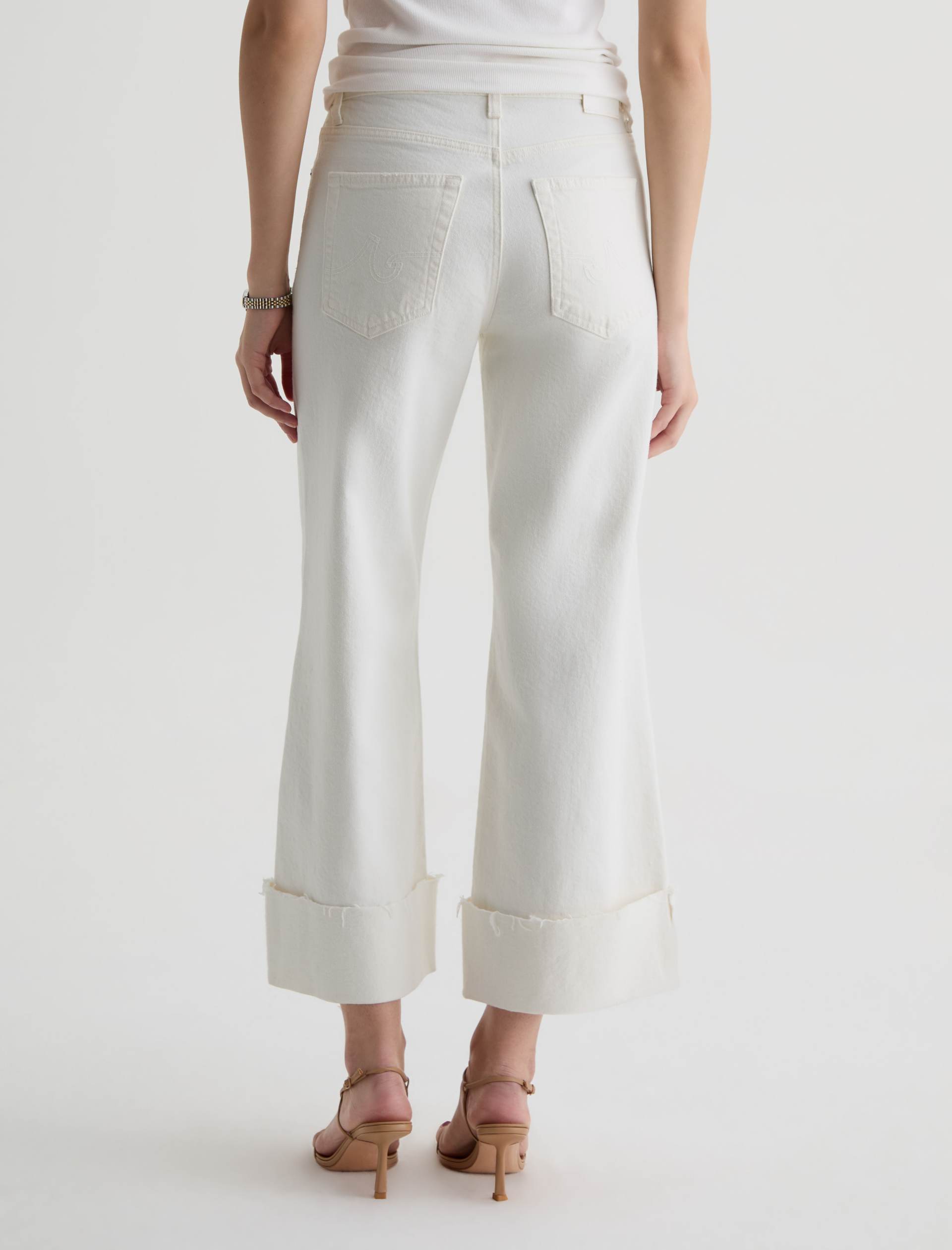 AG Saige Wide Leg Crop Powder Mended-Denim-West of Woodward Boutique-Vancouver-Canada