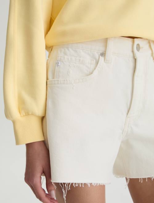 AG Halle Shorts Powder Mended-Shorts-West of Woodward Boutique-Vancouver-Canada