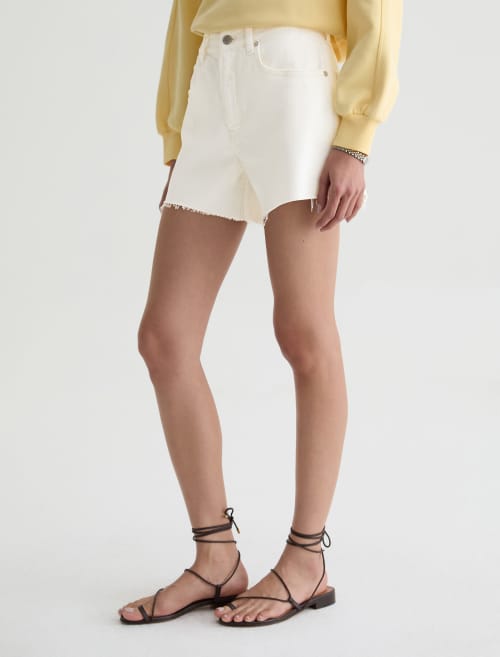 AG Halle Shorts Powder Mended-Shorts-West of Woodward Boutique-Vancouver-Canada