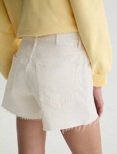 AG Halle Shorts Powder Mended-Shorts-West of Woodward Boutique-Vancouver-Canada