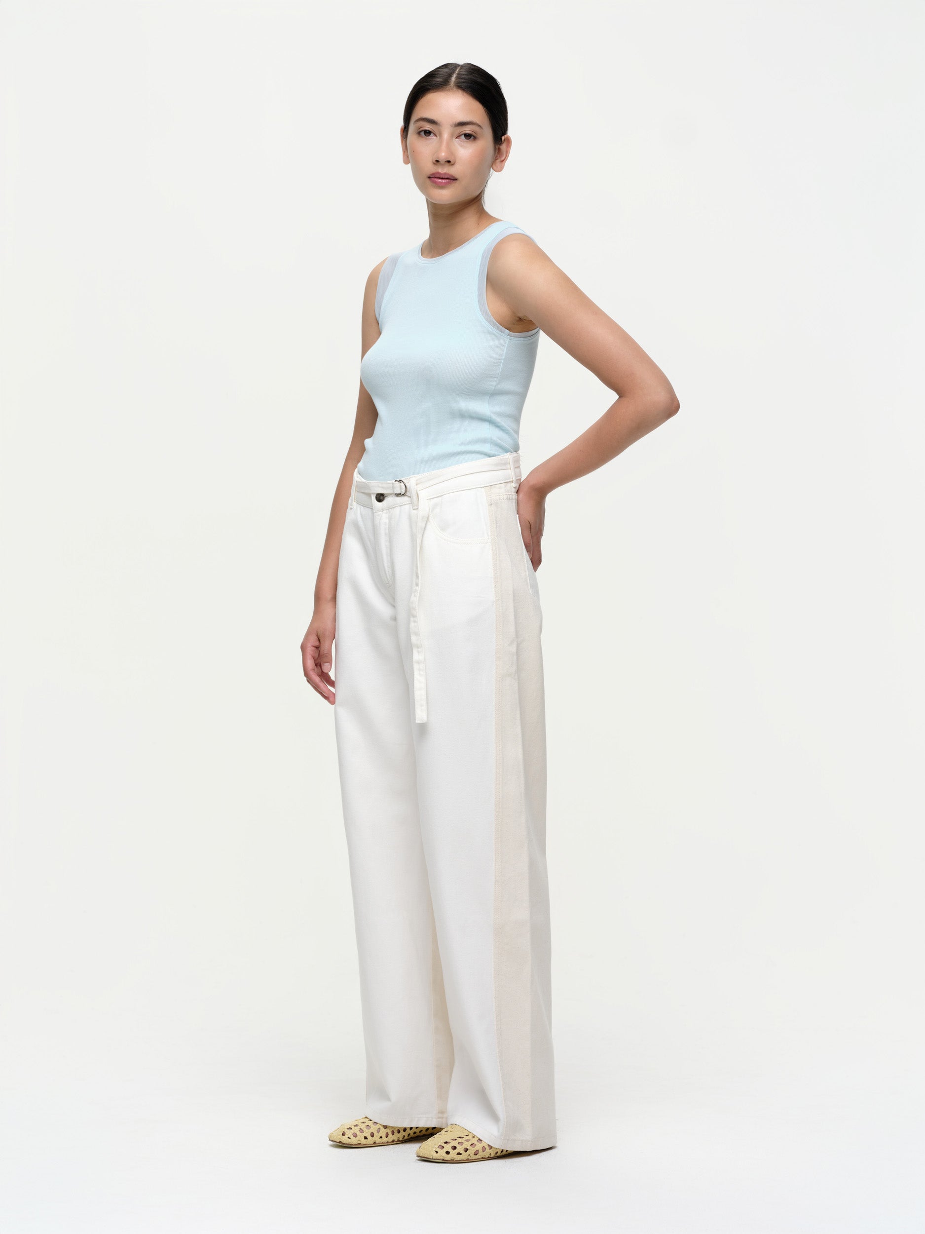 Our Sister Eve White Denim-Denim-West of Woodward Boutique-Vancouver-Canada