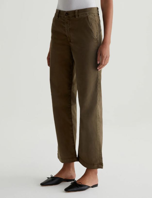 AG Caden Straight Trouser Sulfur Oak Brown-Pants-West of Woodward Boutique-Vancouver-Canada