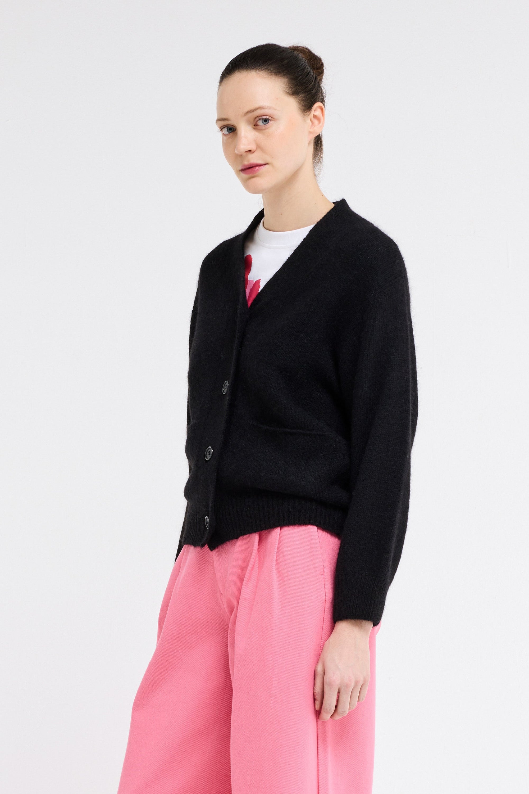 Our Sister Dolphin Cardigan Black-Sweaters-West of Woodward Boutique-Vancouver-Canada