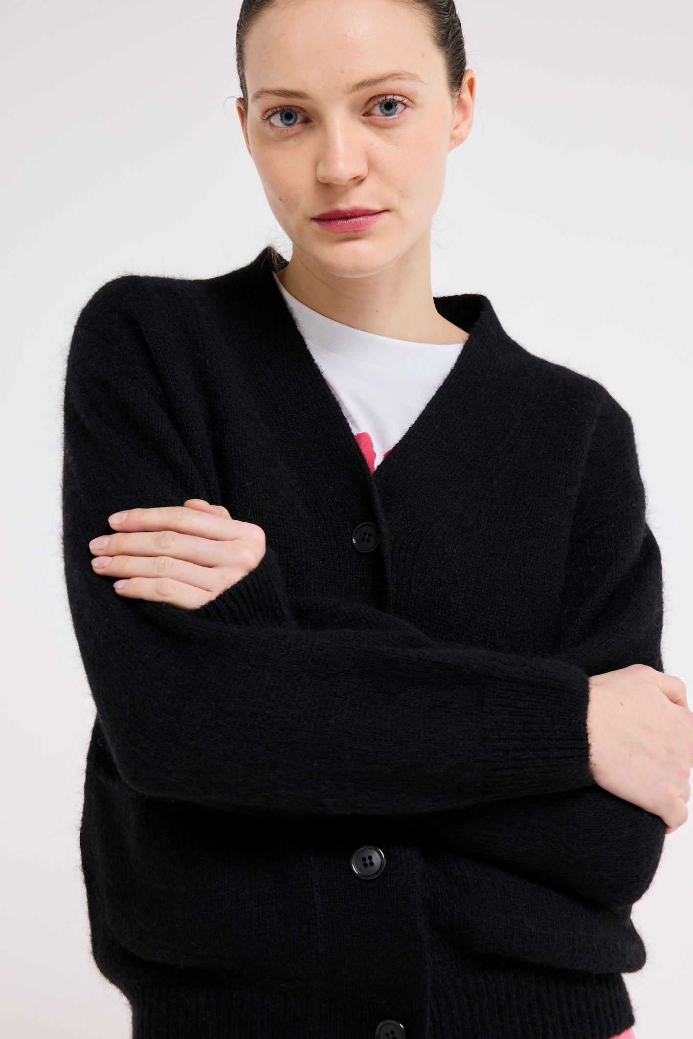 Our Sister Dolphin Cardigan Black-Sweaters-West of Woodward Boutique-Vancouver-Canada