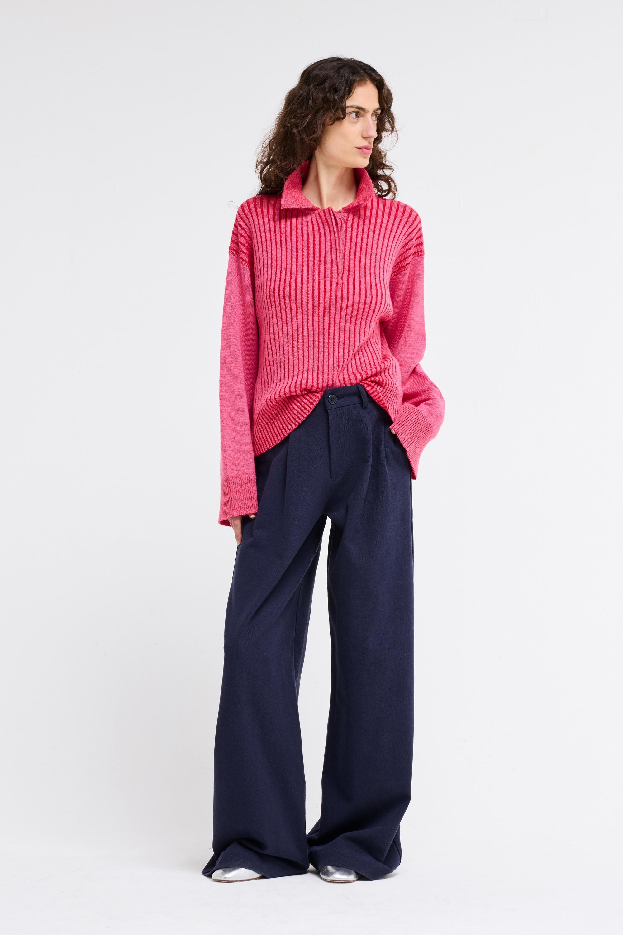 Our Sister Kazimir Sweater Pink-Sweaters-West of Woodward Boutique-Vancouver-Canada