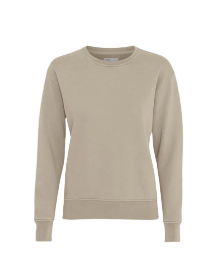 CS Women Classic Organic Crew Oyster Grey-Sweatshirts-West of Woodward Boutique-Vancouver-Canada