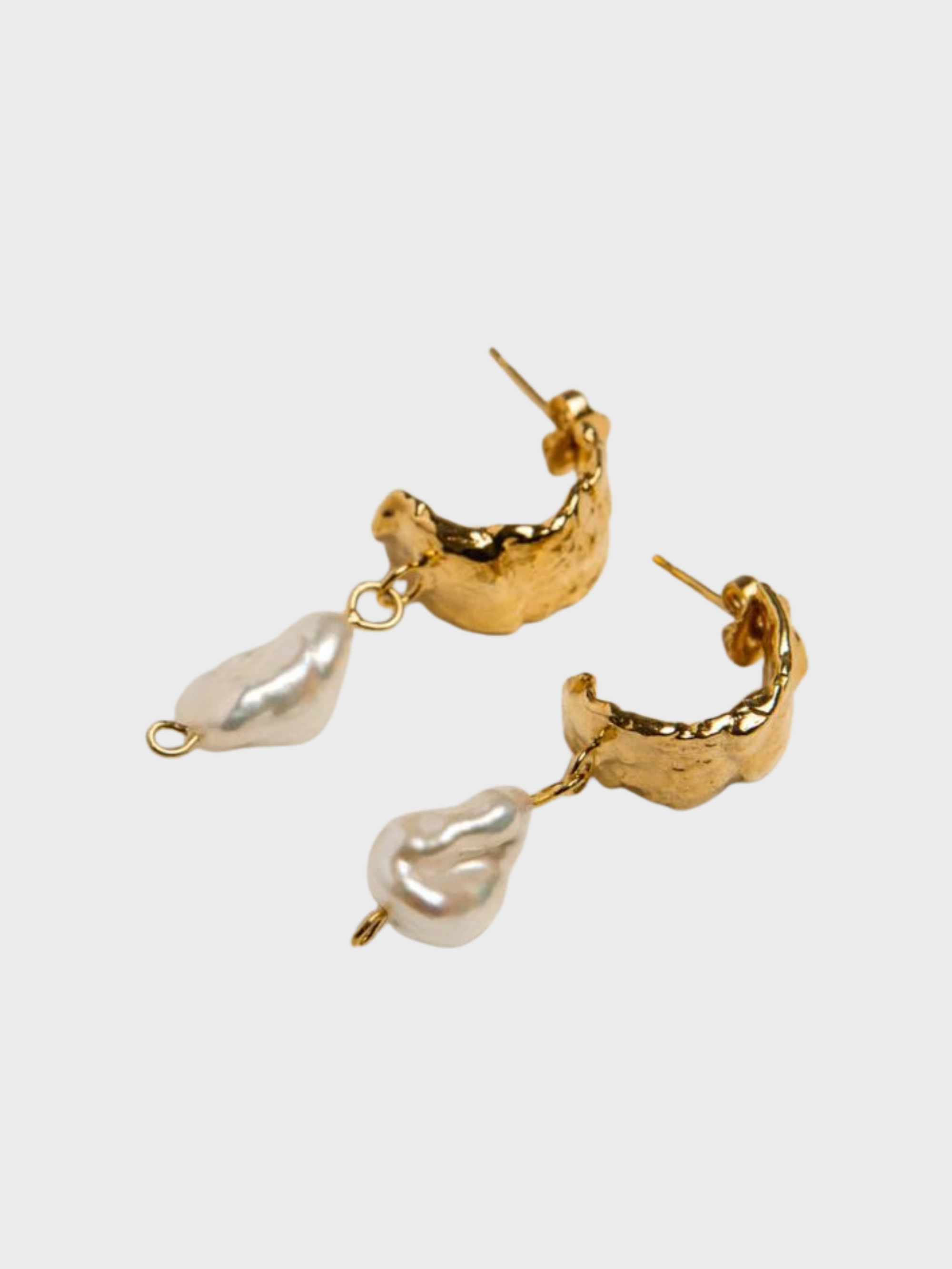 Pamela Card Nostalgic Echo Earrings 24K Gold Vermeil-Accessories-West of Woodward Boutique-Vancouver-Canada