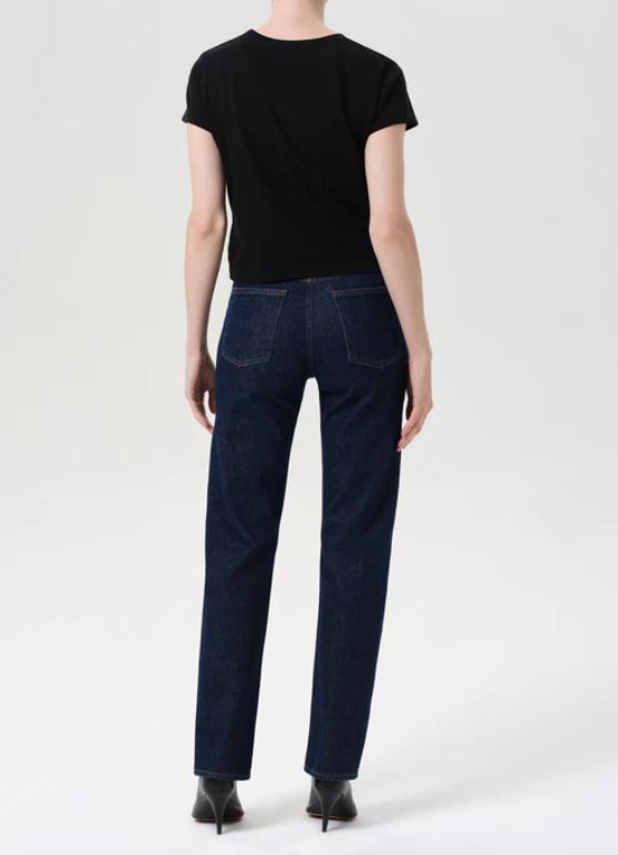 Agolde 90s Pinch Waist Long Denim Jeans Reissue-Denim-West of Woodward Boutique-Vancouver-Canada