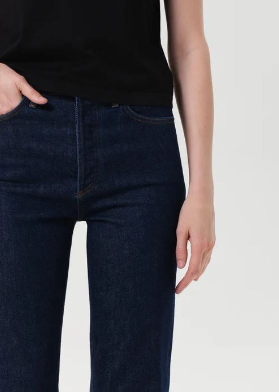 Agolde 90s Pinch Waist Long Denim Jeans Reissue-Denim-West of Woodward Boutique-Vancouver-Canada