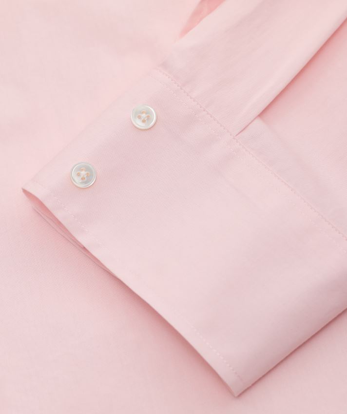 Closed Overlay Detail Shirt Rosewater Pink-Shirts-West of Woodward Boutique-Vancouver-Canada