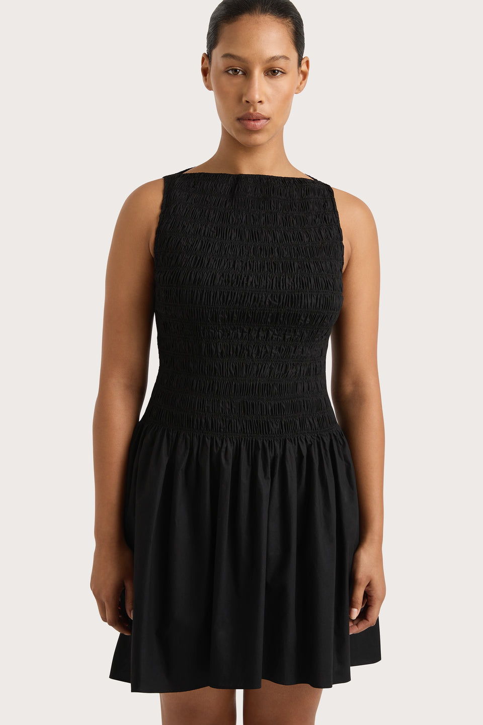 Faithfull the Brand Noa Mini Dress- Black-Dresses-West of Woodward Boutique-Vancouver-Canada
