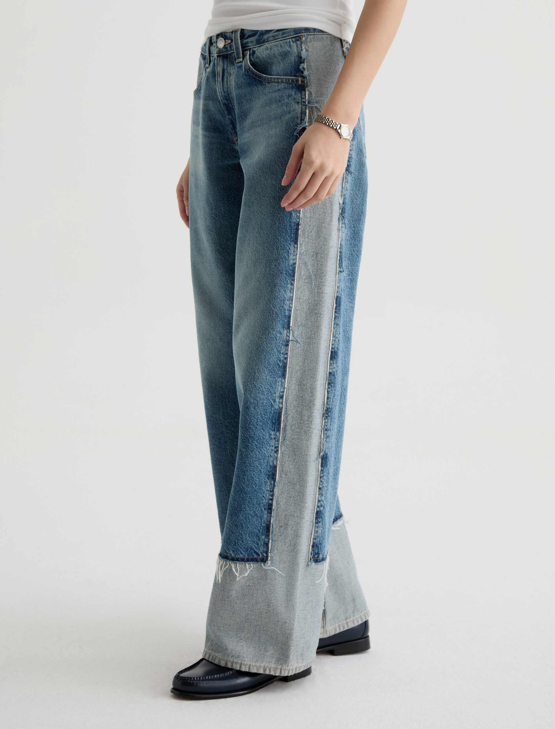 AG Adria Low Rise Colorblock 13 Yrs Otherworldly-Denim-West of Woodward Boutique-Vancouver-Canada