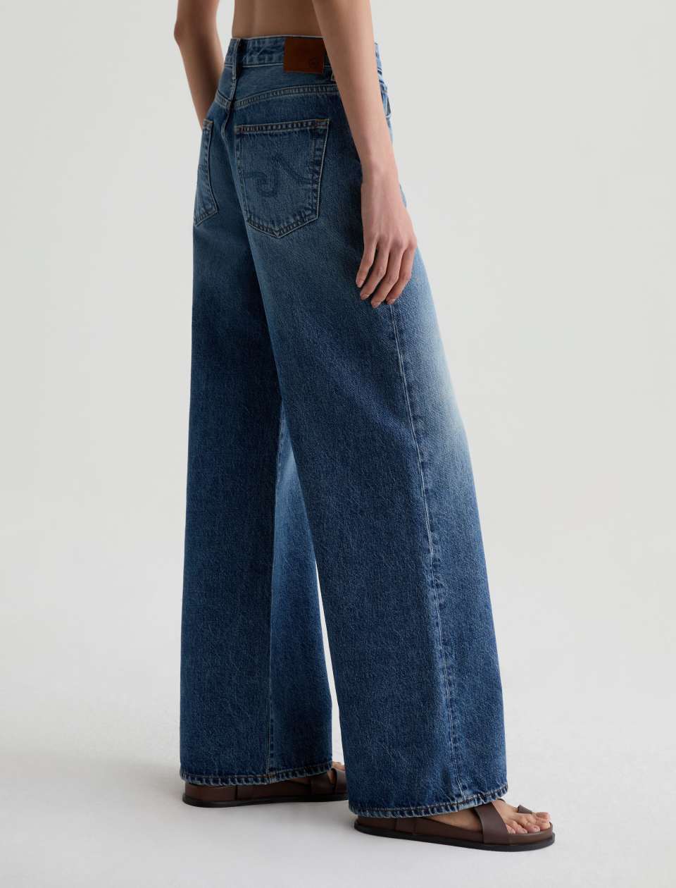 AG Saige Wide Leg Denim Jeans Nostalgia-Denim-West of Woodward Boutique-Vancouver-Canada