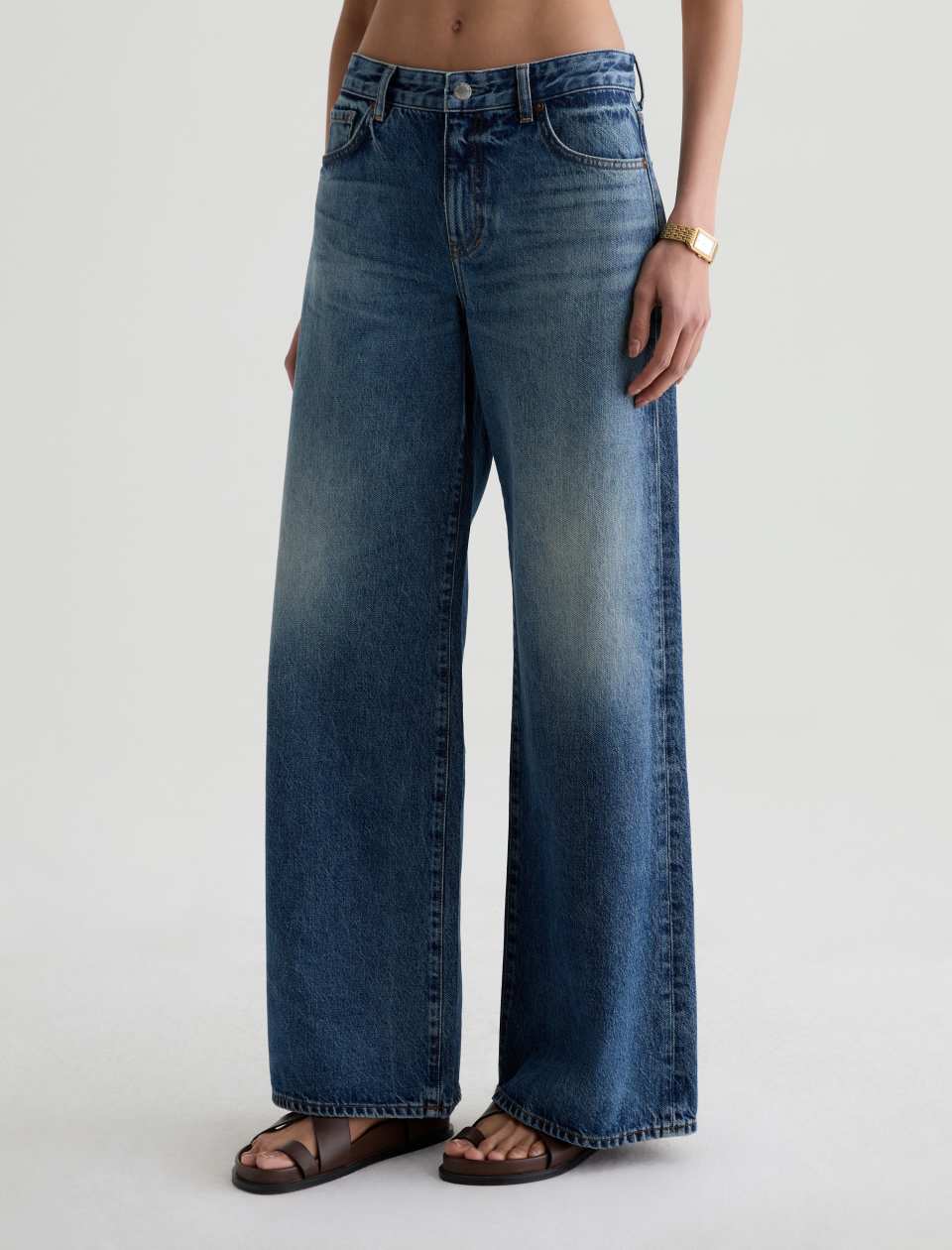 AG Saige Wide Leg Denim Jeans Nostalgia-Denim-West of Woodward Boutique-Vancouver-Canada