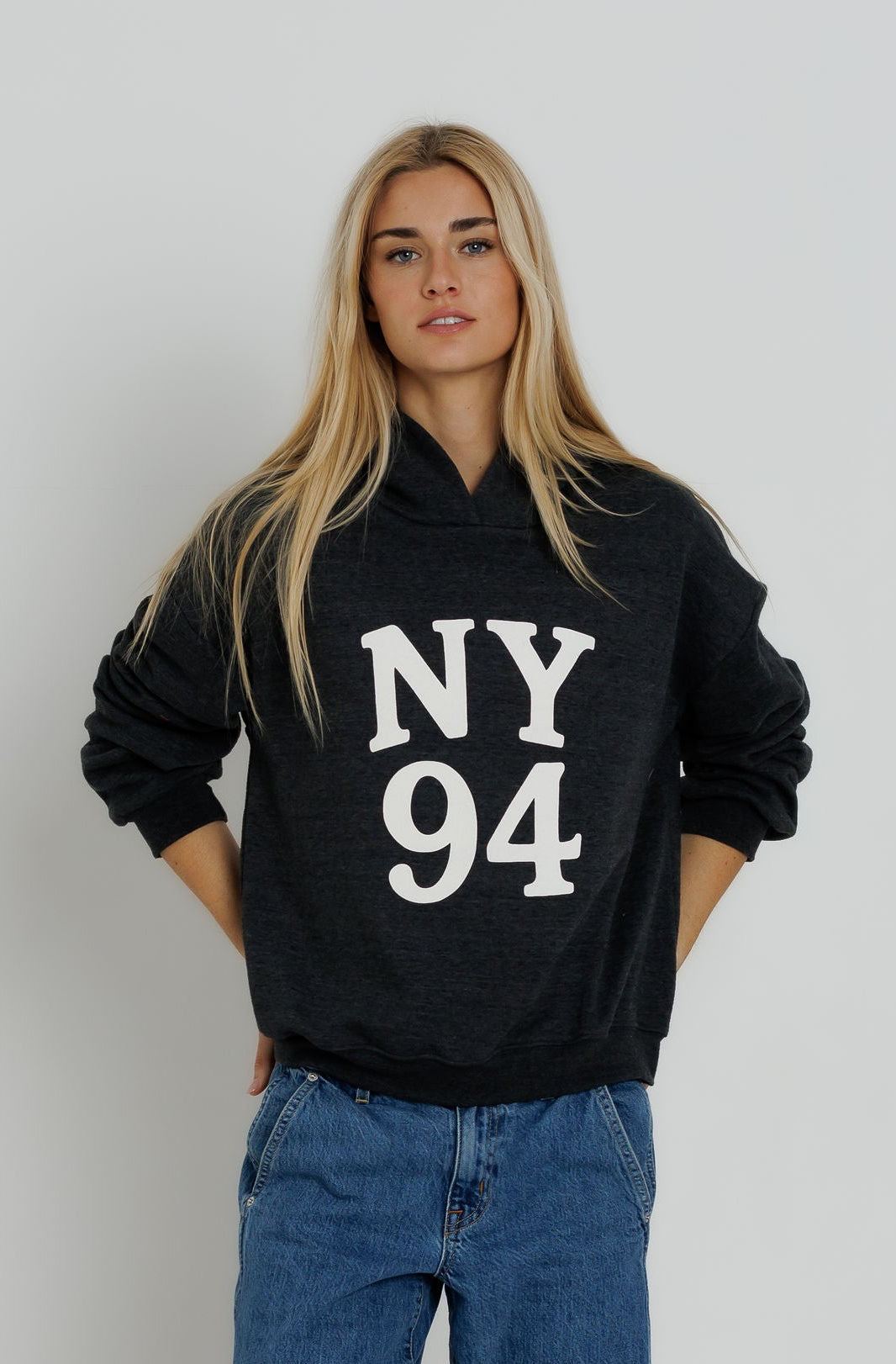 Sunny Somewhere NY 94 Classic Hoodie Vintage Black-Sweatshirts-West of Woodward Boutique-Vancouver-Canada