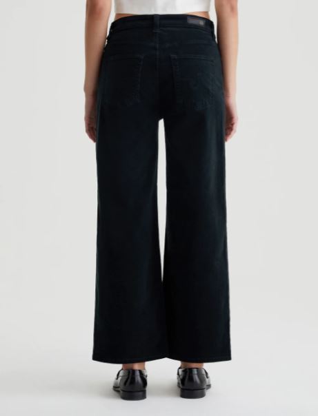AG Saige Wide Leg Crop Sulfur Smooth Slate-Pants-West of Woodward Boutique-Vancouver-Canada