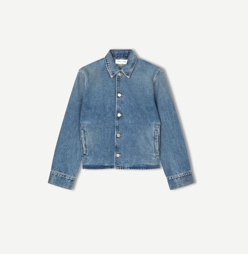 Samsoe Sanarinna Denim Jacket - Morning Sky-Jackets-West of Woodward Boutique-Vancouver-Canada