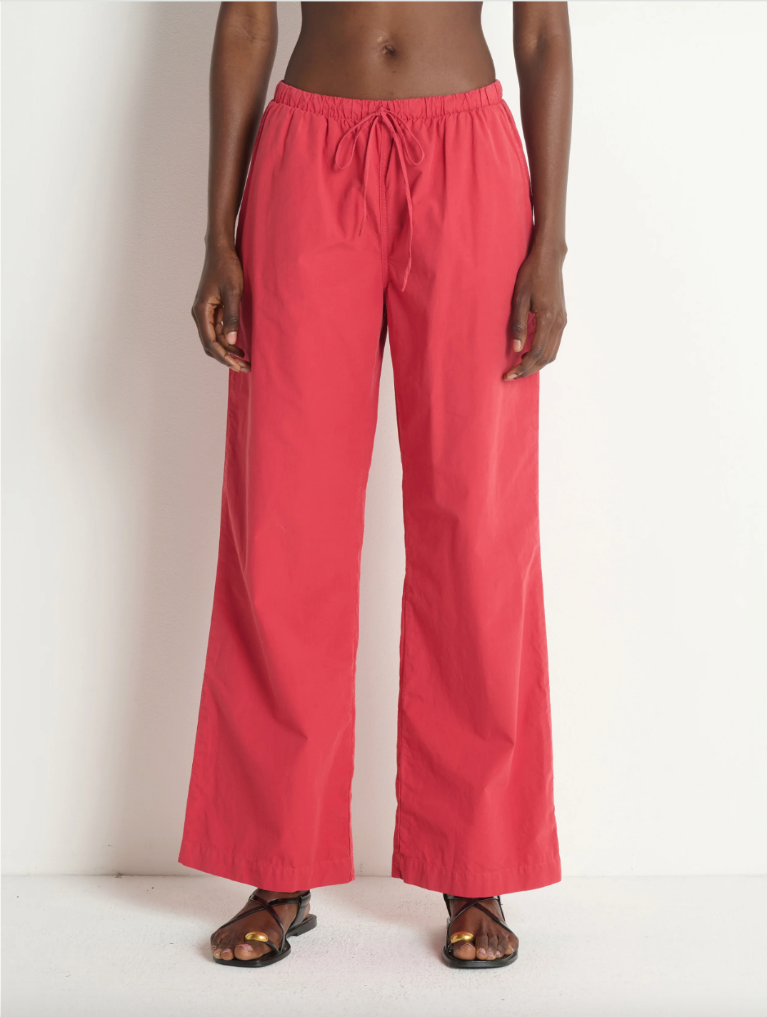 Nation Lucia Tie Waist Pant Heartbeat Red