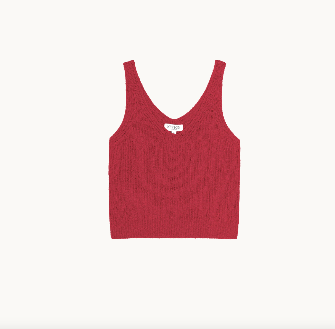 Nation Cece Sweater Tank Heartbeat Red