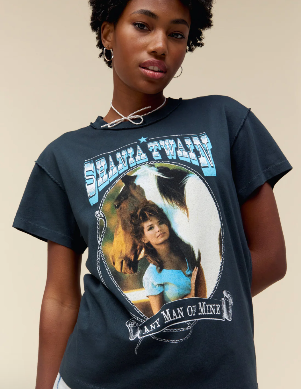 Daydreamer Shania Twain Vintage Black-T-Shirts-West of Woodward Boutique-Vancouver-Canada