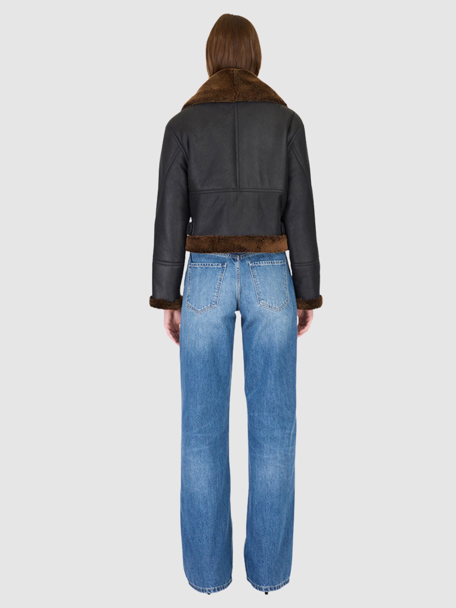 HiSO Sonic Shearling Jacket Short Macassar Napa Curly-Coats-West of Woodward Boutique-Vancouver-Canada