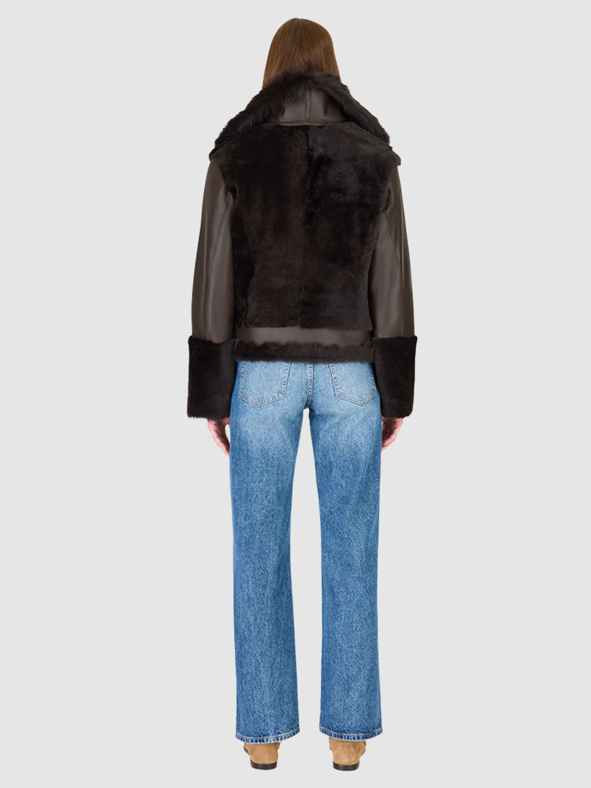 HiSO Soul Shearling Jacket Chocolate Silky Tosc-Coats-West of Woodward Boutique-Vancouver-Canada