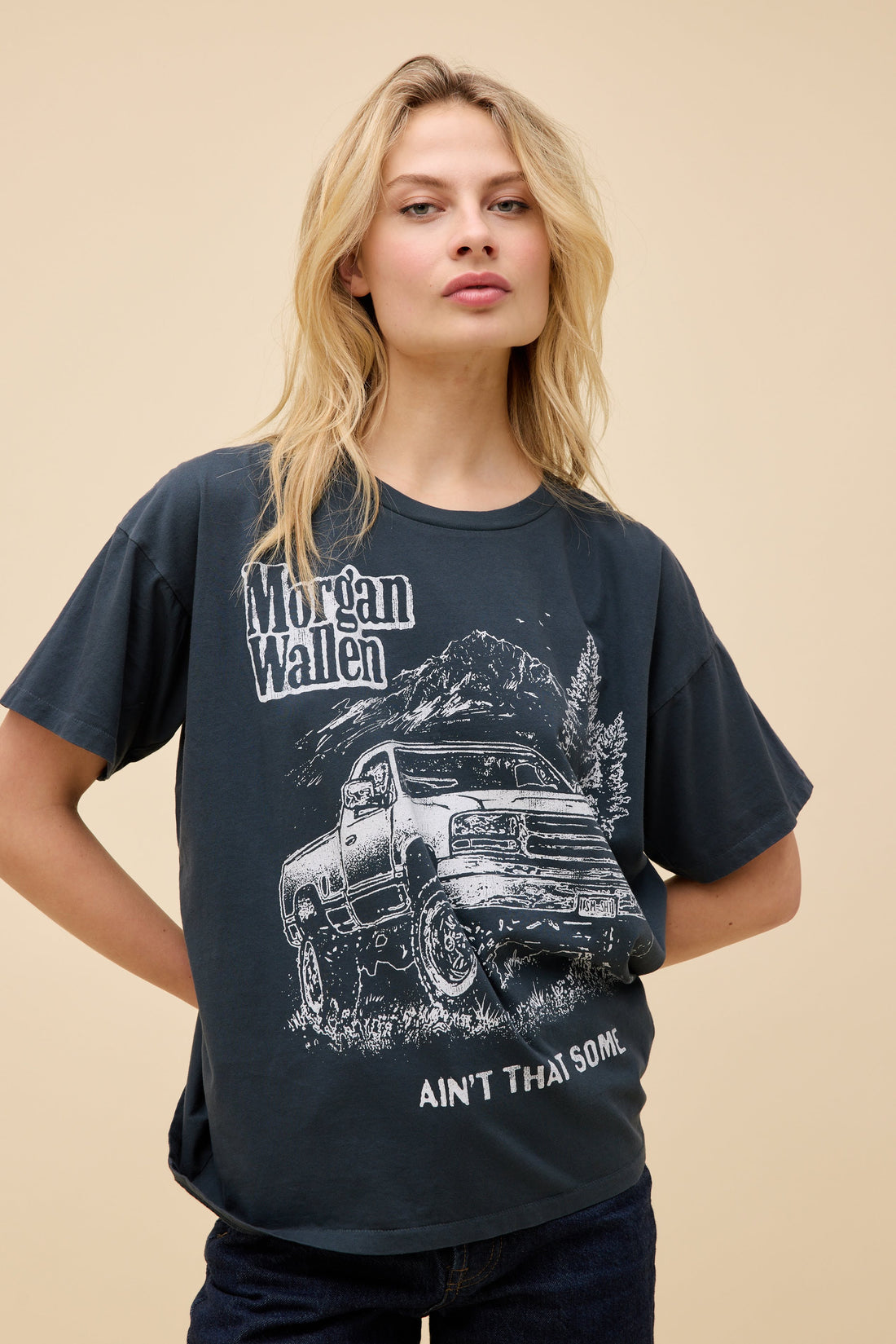 Daydreamer Morgan Wallen Ain&#39;t That Some Merch Tee Vintage Black-T-Shirts-West of Woodward Boutique-Vancouver-Canada