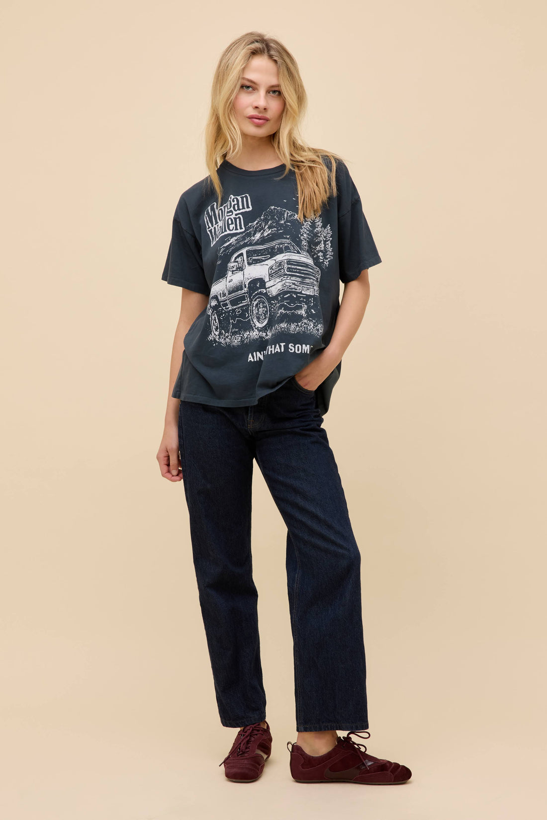 Daydreamer Morgan Wallen Ain't That Some Merch Tee Vintage Black-T-Shirts-West of Woodward Boutique-Vancouver-Canada