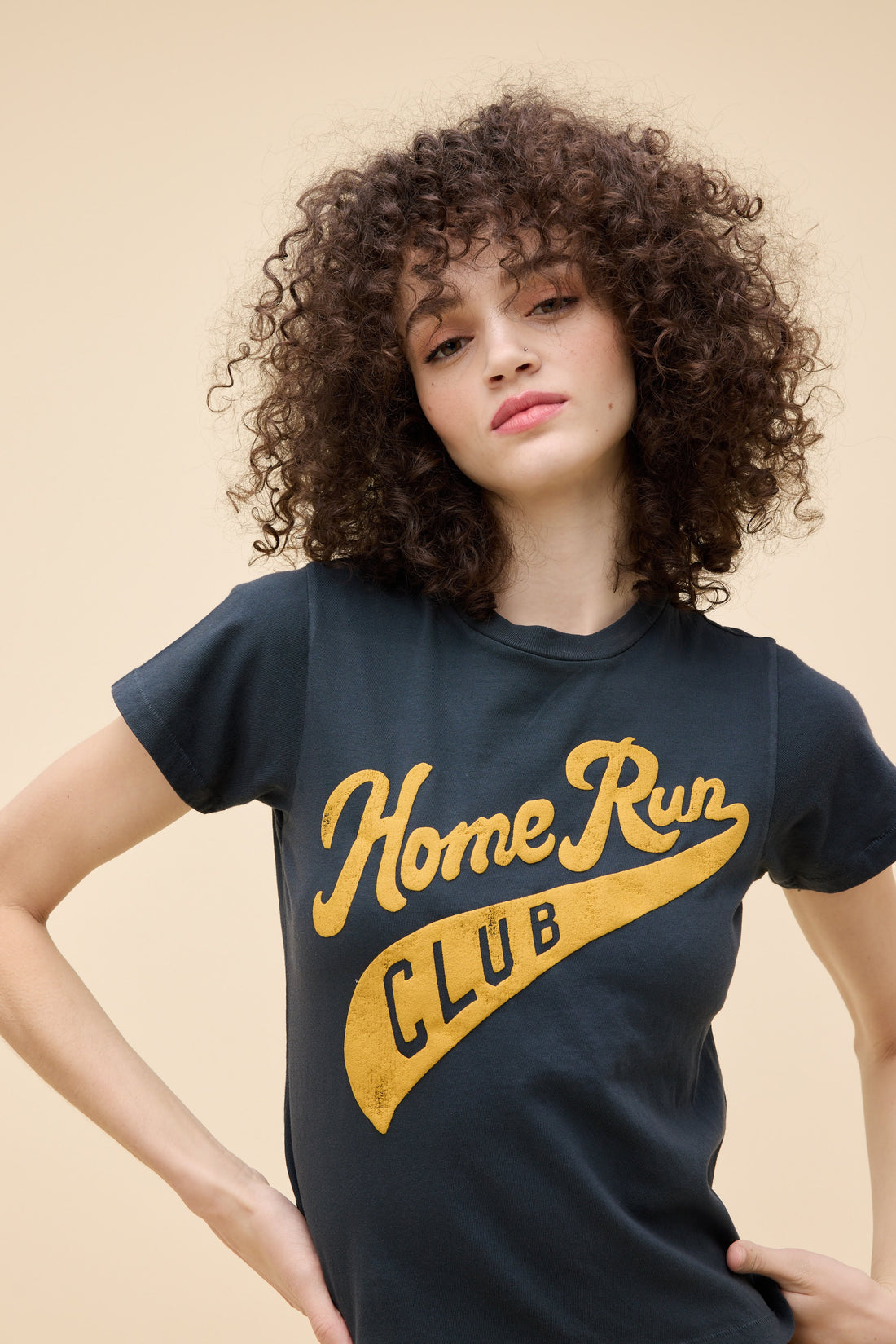 Daydreamer Home Run Club Tee Vintage Black-T-Shirts-West of Woodward Boutique-Vancouver-Canada